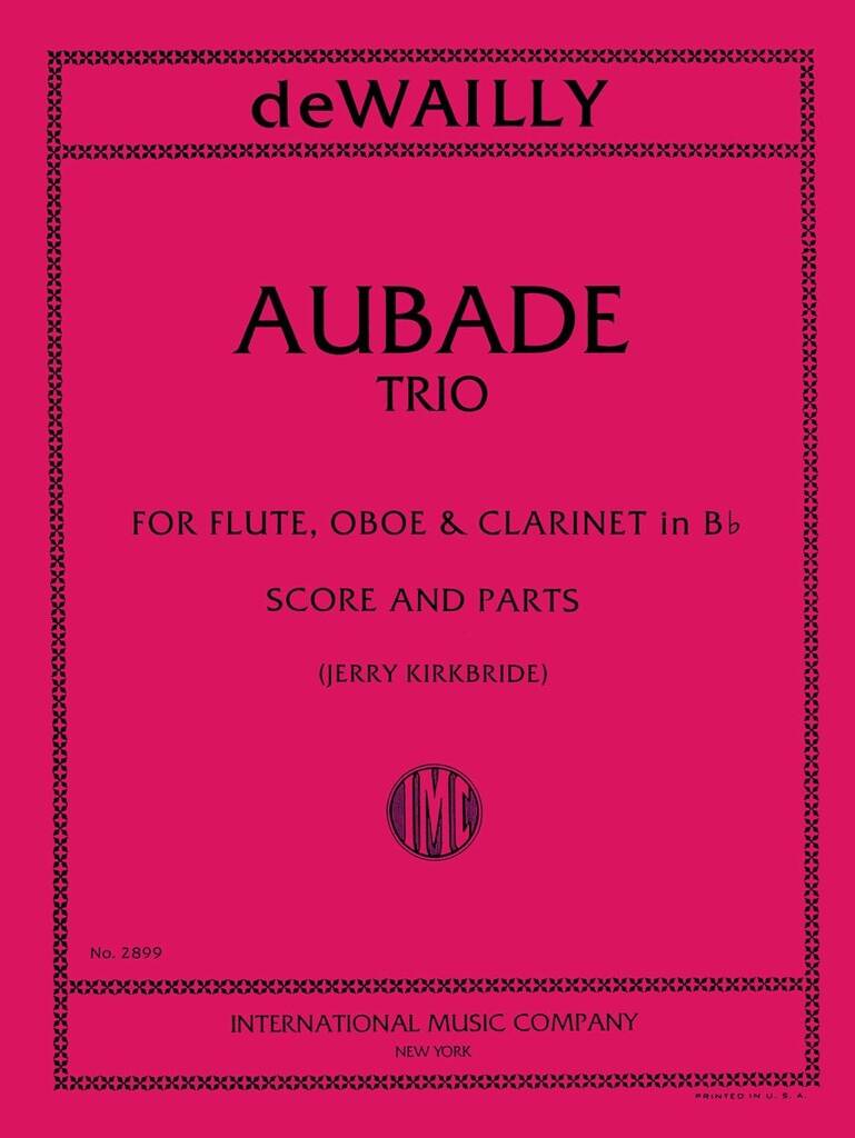 Aubade For Flute Oboe & Clarinet (Kirkbride)